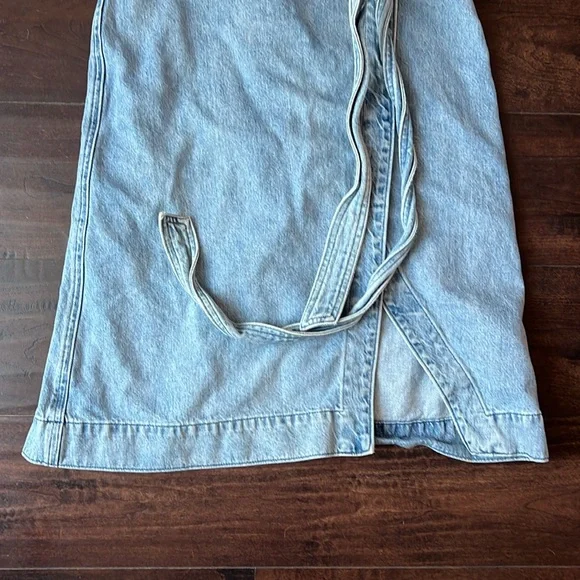 Denim Forum Blue Wrap Dress - Picture 6 of 10